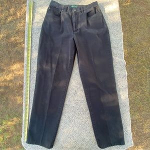 Vintage Lauren Jeans Ralph Lauren Black Casual Denim High Rise Single Stitch 12